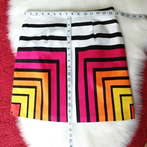 Worthington Stripe Color-block Mini Skirt 4 - Picture 5 of 10